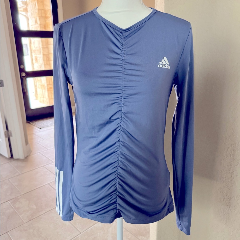 Adidas like new lavender long sleeve top sz medium